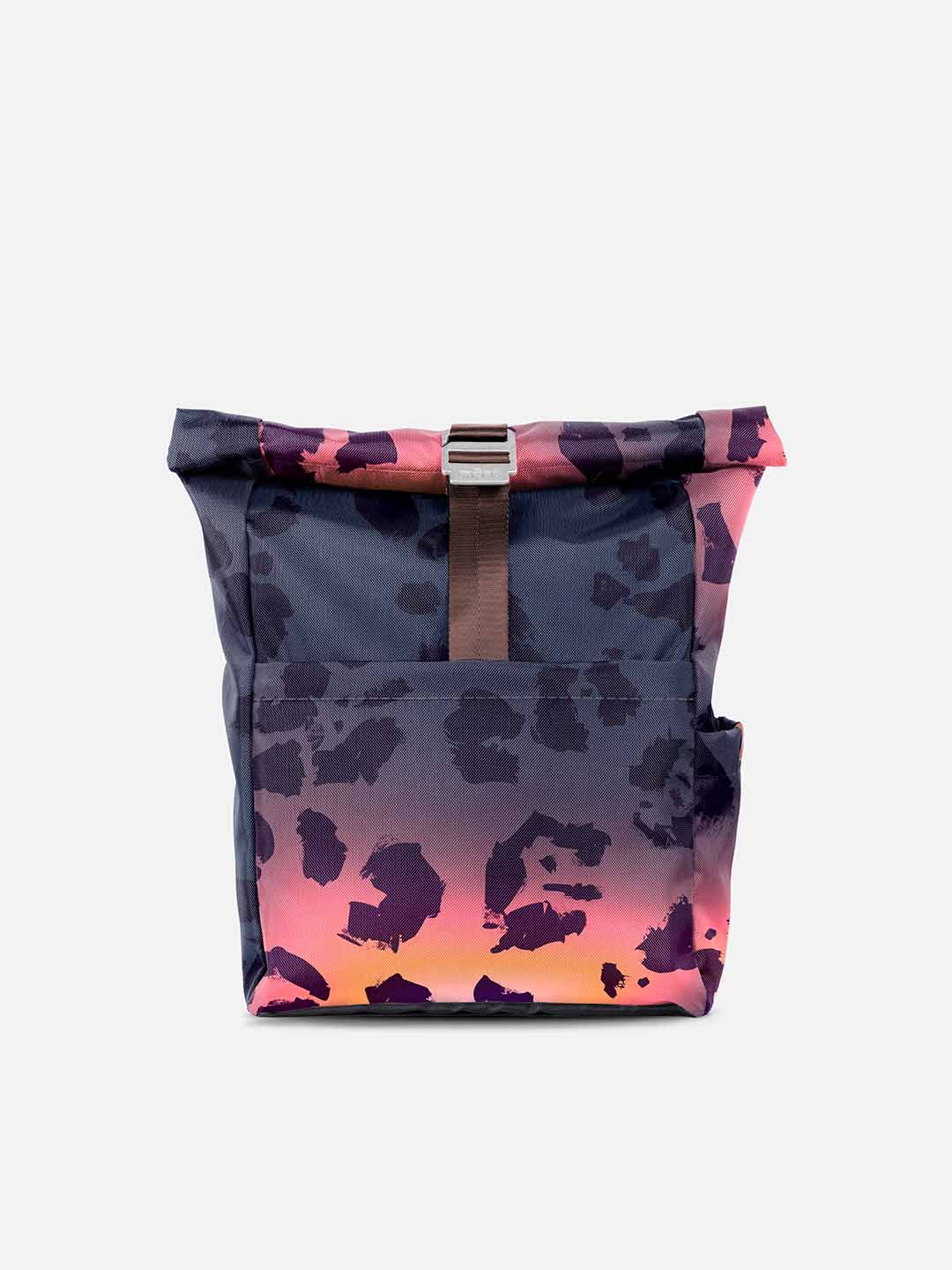 Morral mediano Rolltop 24L Animal Morado