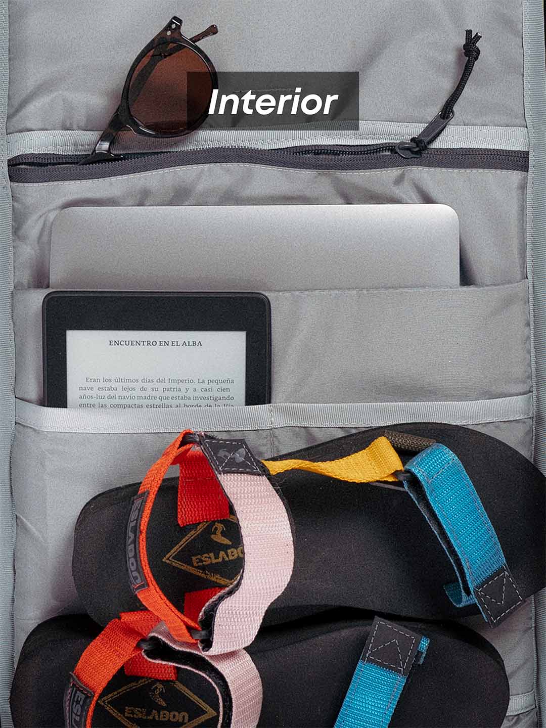 Distribución interior Morral rolltop Mont 20L